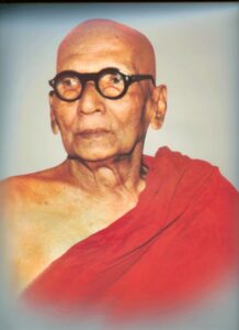 Most venerable Rerukane Chandawimala Maha Nahimi